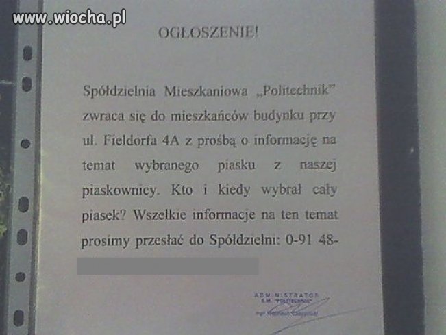 Ogłoszenie!