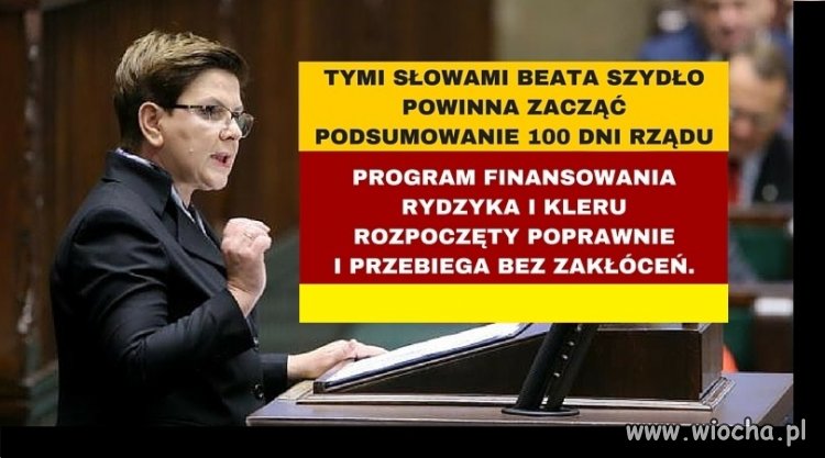 Takie powinny być pierwsze słowa premier
