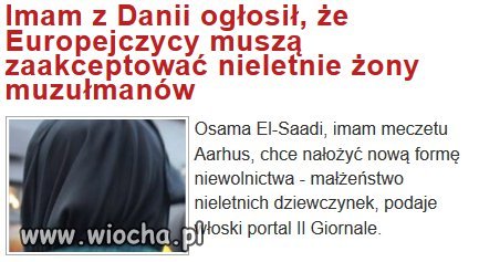 "Przystosowania" imigrantów ciąg dalszy.