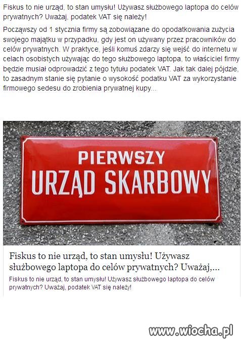 Fiskus to nie urząd to satan umysłu !
