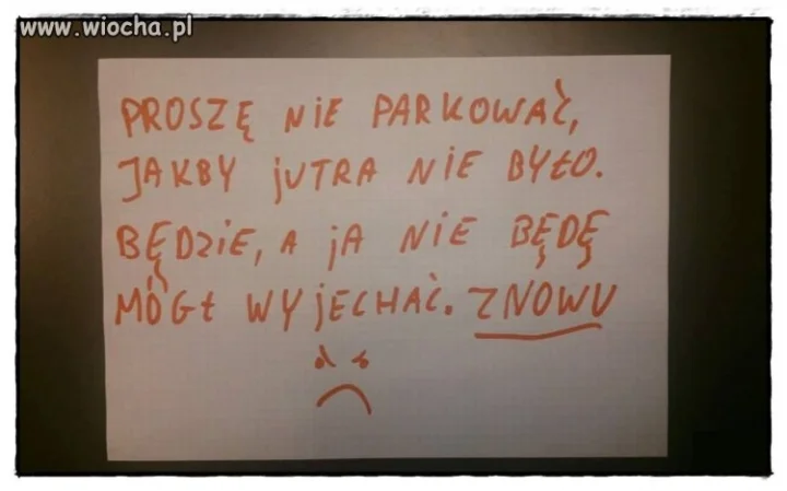 Pamiętajmy, jutro będzie
