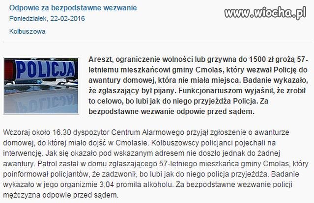 Wezwał do siebie patrol...