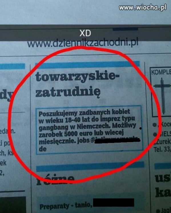 Mogli jeszcze dodać że "po imprezie gangbang