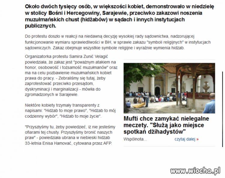 Będę nosić w urzędach kominiarkę