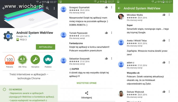 ANDROID SYSTEM WEBVIEW