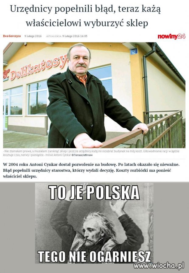 Takie rzeczy tylko w Polsce ...