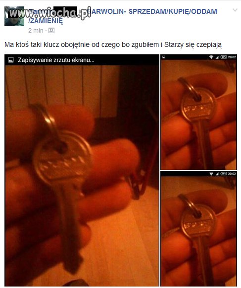 Zgubiłem klucz