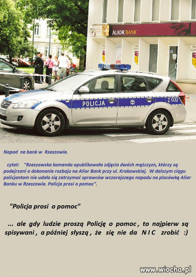    Żałosny  apel  Policji