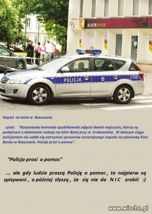    Żałosny  apel  Policji