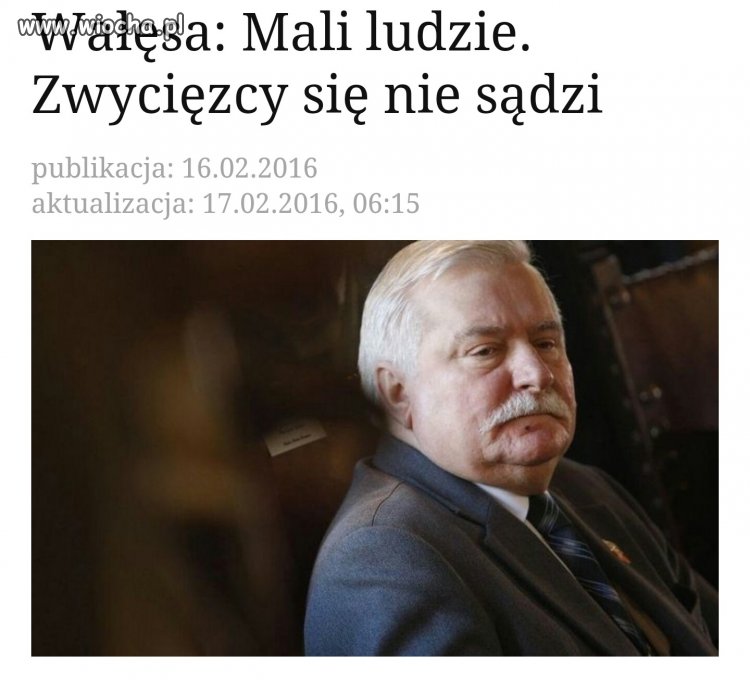 Pan Zwycięzca Wałęsa