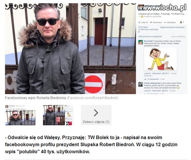 Biedroń broni Lecha Wałęsy