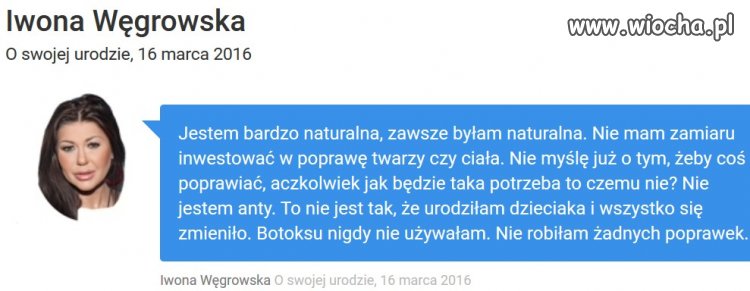 Jestem bardzo naturalna 