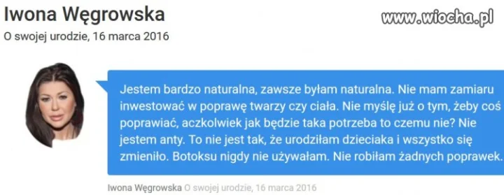 Jestem bardzo naturalna 
