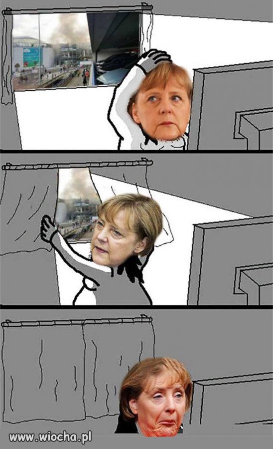 Reakcja na zamachy Pani Merkel ...