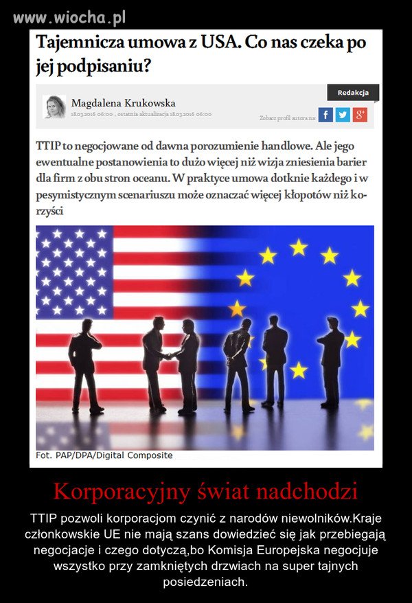 Tzw. Nowy Porządek Świata ???