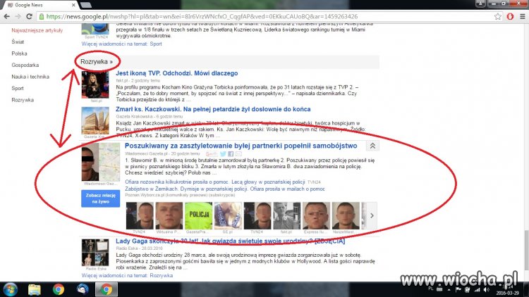 Rozrywka wg google