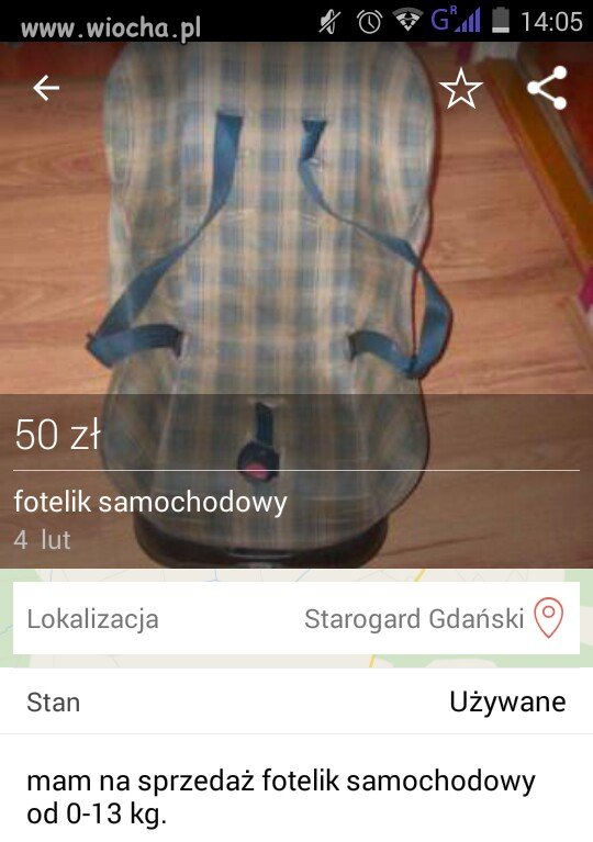 Fotelik samochodowy