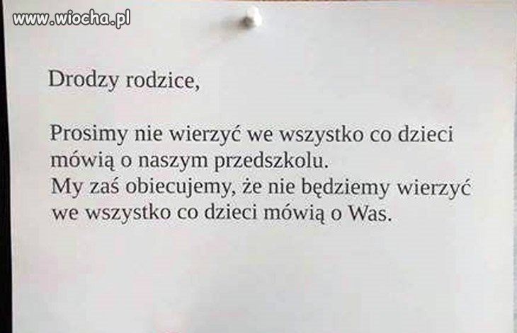 Tablica ogłoszeń w przedszkolu