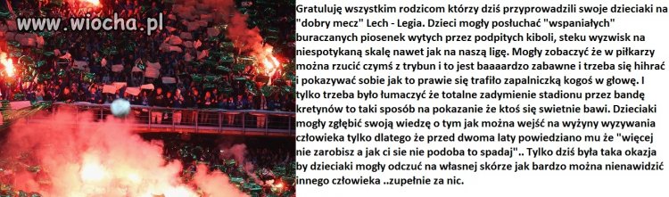 Lech - Legia, szkoda że nie mogłem zabrać swoich