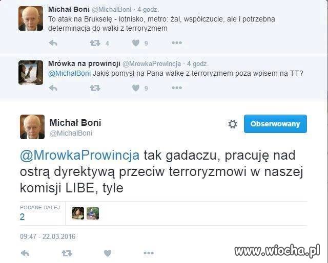 Uwaga-boni zakaże terroryzmu ostra dyrektywa 