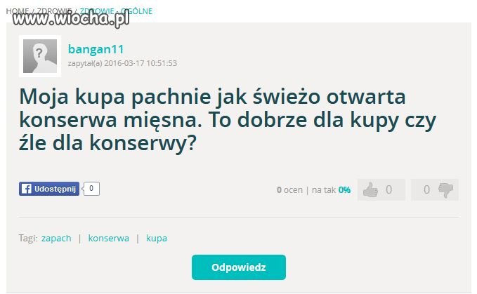 Niby głupie pytanie