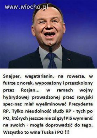 Też jestem za tym, że to był zamach