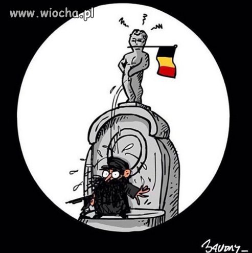Belgowie rozpoczynają odwet rysując karykatury 