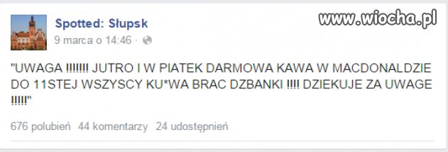 Jak rozdajo, to trza dzbanki brać