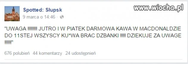 Jak rozdajo, to trza dzbanki brać
