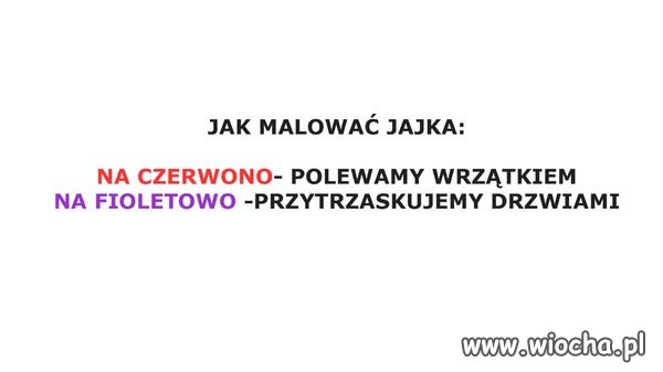 Malowanie jajek