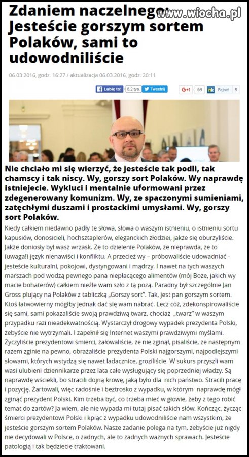 Pięknie jak wy to nazywacie polskojęzyczne gazety