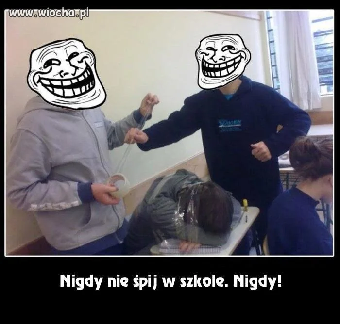 Prosimy nie spać w szkole