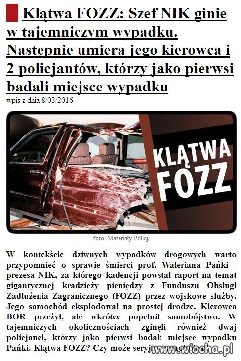 Klątwa FOZZ Seryjny samobójca.