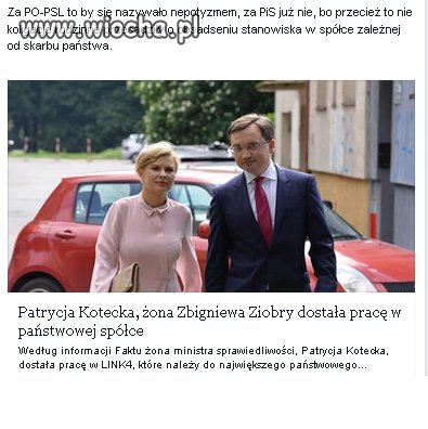 Dobra zmiana dla swoich