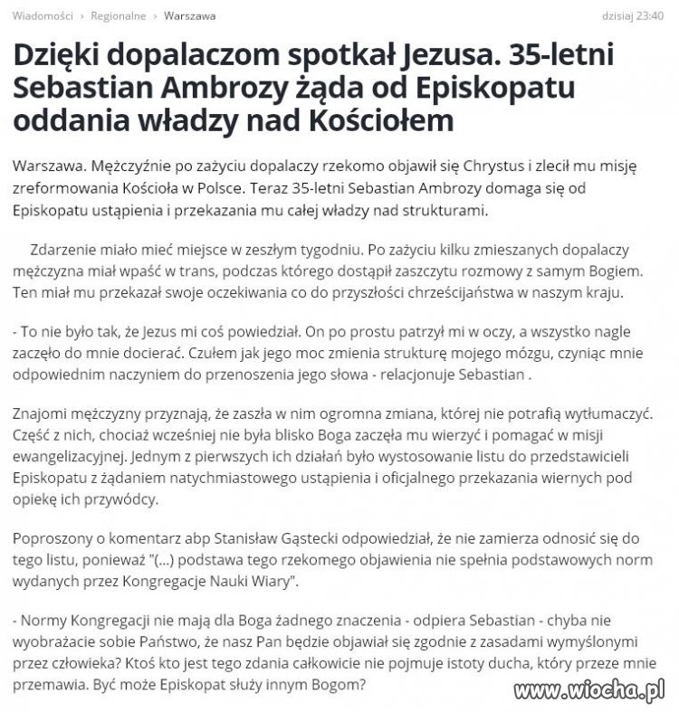 Czasem mam wrażenie że takich po dopalaczach...