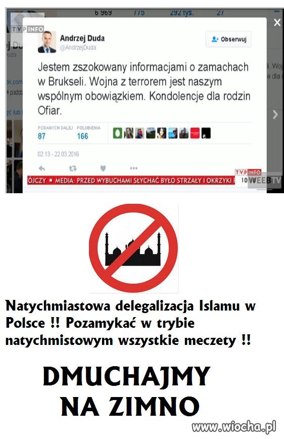 Natychmiastowa delegalizacja Islamu w Polsce !