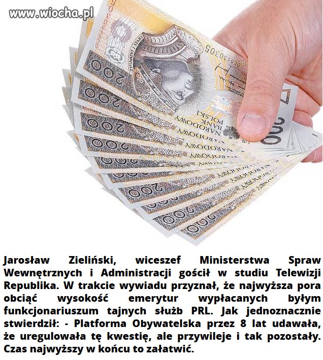 PiS zmniejszy emerytury esbekom.