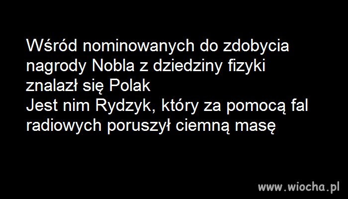 Są duże szanse,że kolejna