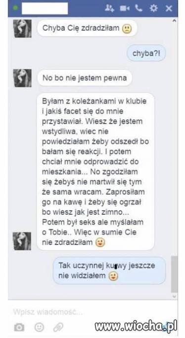Chyba go zdradziła...