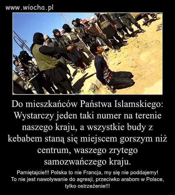 Taki mały przekaz dla muslimów 