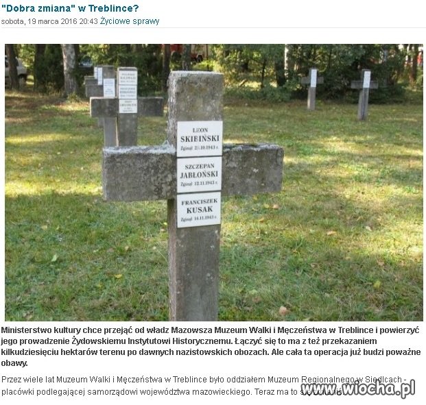 "Dobra zmiana" w Treblince?