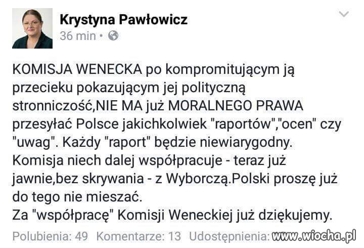 Krysia zwalnia komisję