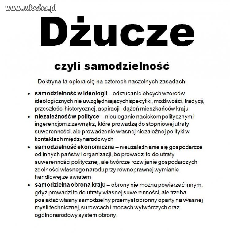 Niezależność wg. PiS