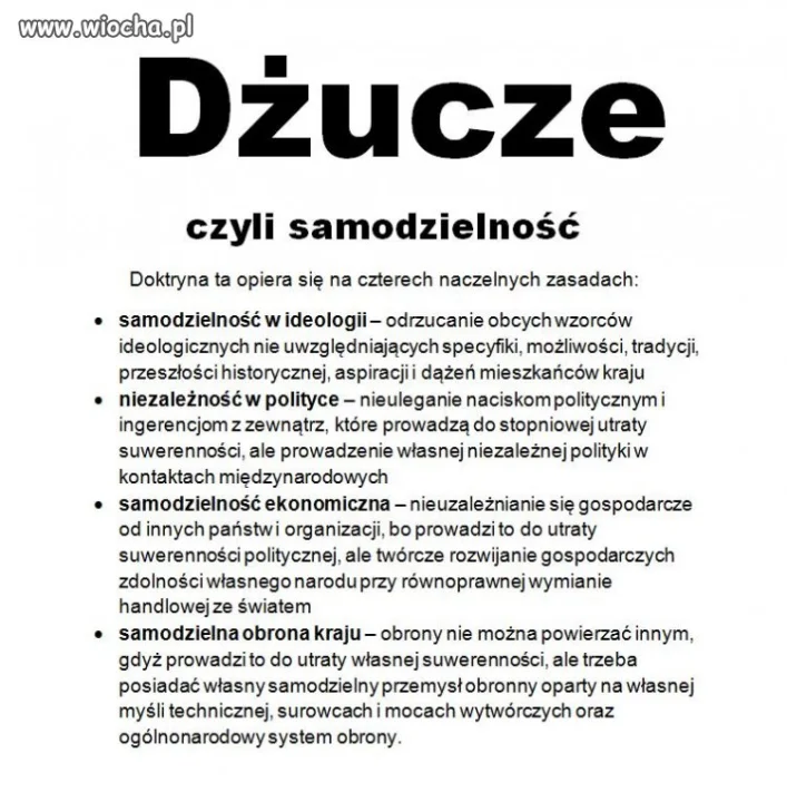 Niezależność wg. PiS