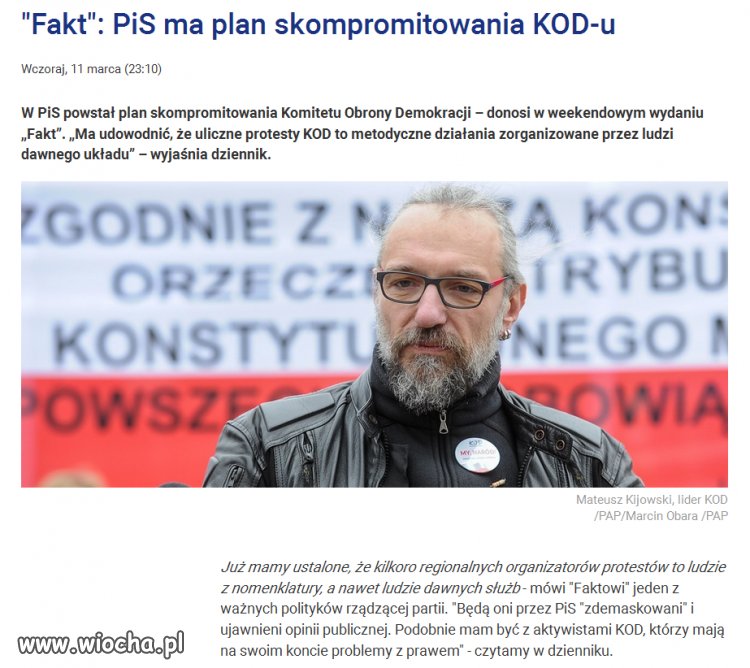 Inaczej się nie da..Haki muszą się jakieś znaleźć.  