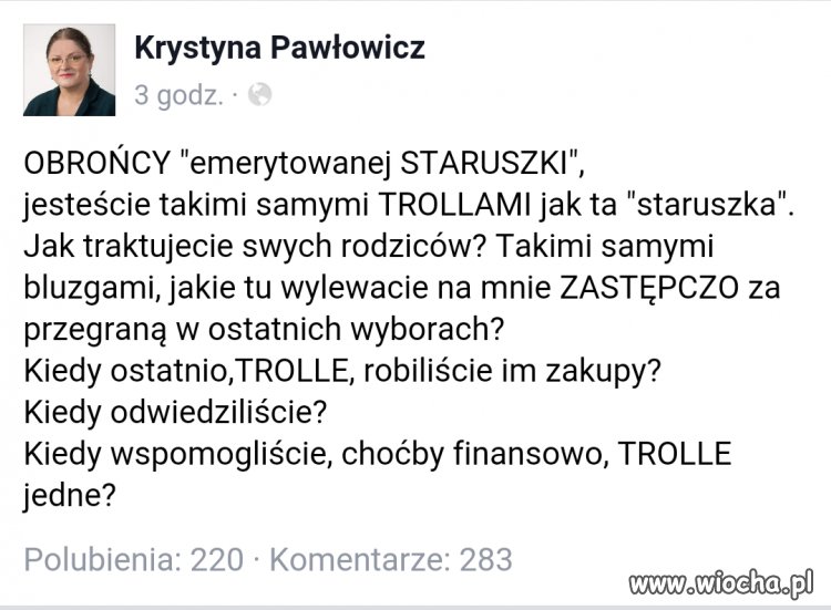 Krysia odpowiedziała