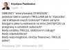 Krysia odpowiedziała