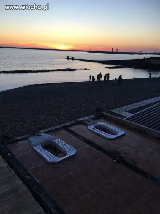 Turecki toalety przy plaży