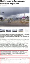 Biedny nożownik, o mało go policjant nie zabił