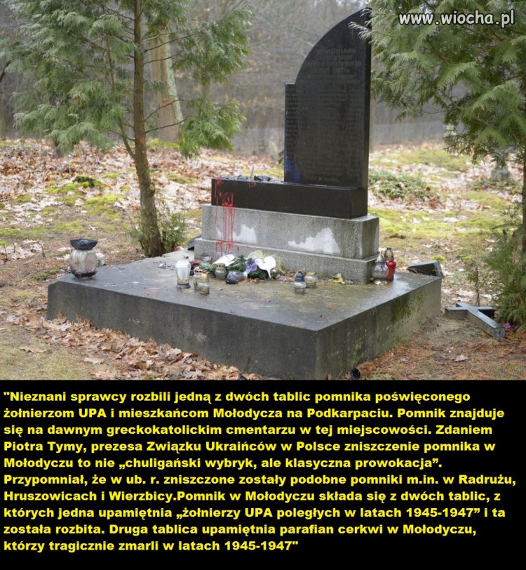 Pomnik ku czci UPA w Mołodyczu